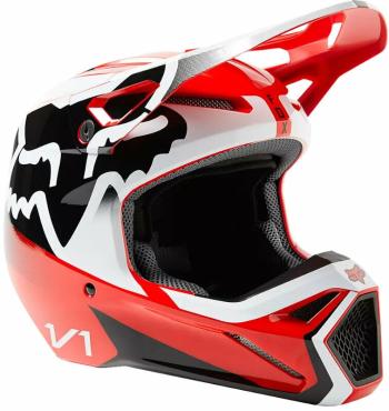 FOX V1 Leed Helmet Dot/Ece Flo Red S Prilba