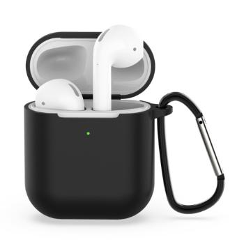 HOOK Silikónový obal pre Apple AirPods 1 / 2 čierny