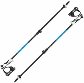 Leki Drifter Vario S Black/Cyan/Dark Anthracite 90 - 120 cm Lyžiarske palice