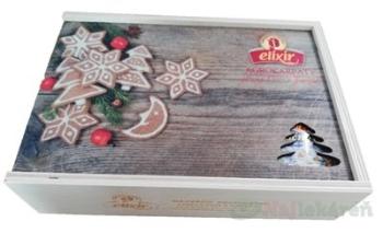AGROKARPATY kazeta Elixír čajová, drevená Vianoce, 60x1,5g