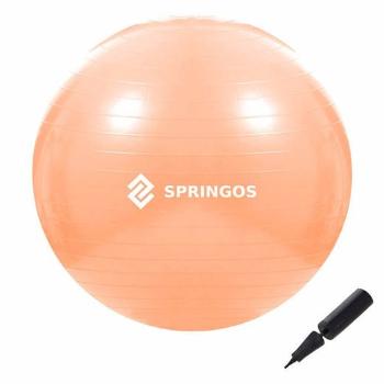 SPRINGOS Fitness lopta - 55cm - oranžová