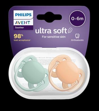 PHILIPS AVENT Cumlík Ultrasoft Premium neutral 0-6m 2 ks