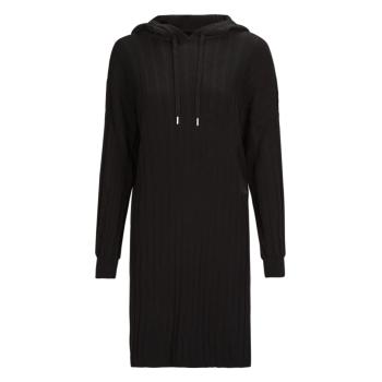 Only  ONLTESSA CAREY L/S HOOD DRESS NCA KNT  Krátke šaty Čierna