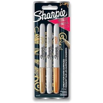 SHARPIE Metallic 1,4 mm, 3 kovové farby (3501179860060)