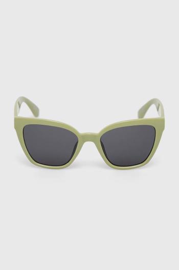 Detské slnečné okuliare Vans dámske, zelená farba