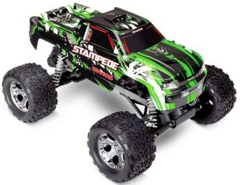 Traxxas Stampede zelená komutátorový 1:10 RC model auta elektrický monster truck zadný 2WD (4x2) RtR 2,4 GHz