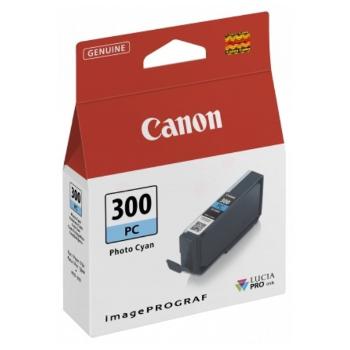 CANON PFI-300 PC - originálna cartridge, foto azúrová, 14,4ml