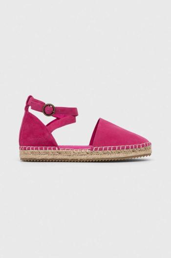 Semišové espadrilky Marc O'Polo ružová farba, 303 15613801 303 LL2M3003