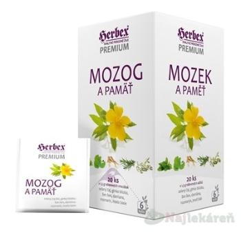 HERBEX Premium MOZOG A PAMÄŤ, bylinná zmes 20x1,5g