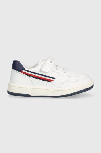 Detské tenisky Tommy Hilfiger biela farba