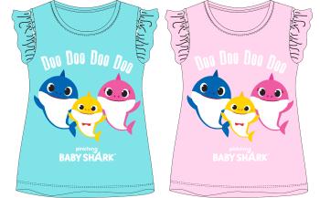 EPlus Dievčenské tričko - Baby Shark, tyrkysové Veľkosť - deti: 104