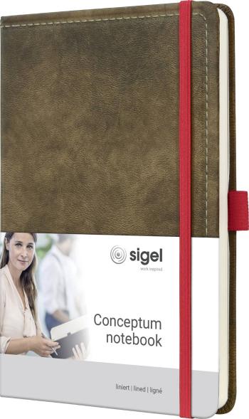 Sigel CONCEPTUM® CO607 poznámková kniha štvorčekový hnedá Počet listov: 97 A5