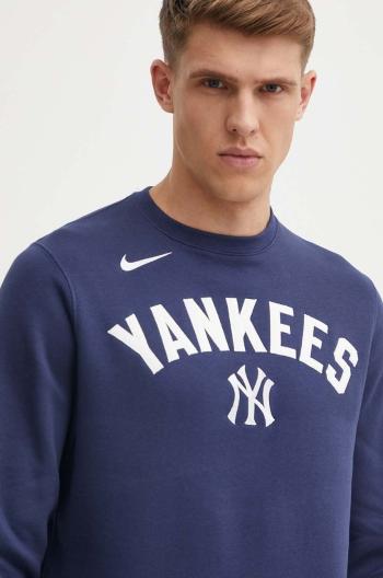 Mikina Nike New York Yankees pánska, tmavomodrá farba, s nášivkou