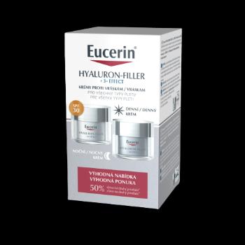 Eucerin Hyaluron-Filler + 3x Effect Denný krém SPF 30 + Nočný krém, 2 x 50 ml