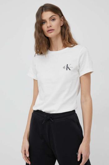 Bavlnené tričko Calvin Klein Jeans 2-pak šedá farba,