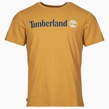 Timberland  Linear Logo Short Sleeve Tee  Tričká s krátkym rukávom Hnedá