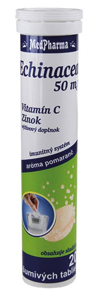 MedPharma Echinacea 50 mg +Vitamín C+Zinok 20 tabliet