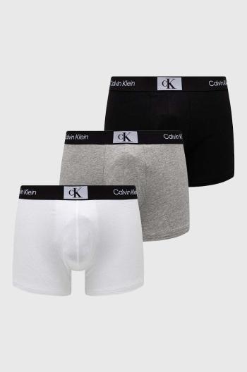 Boxerky Calvin Klein Underwear 3-pak pánske, šedá farba