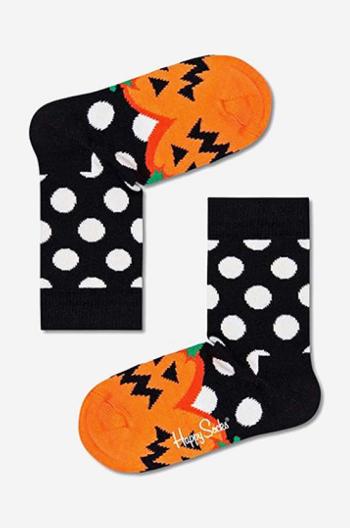 Detské ponožky Happy Socks Halloween Pumpkin čierna farba, KHAL01-9100