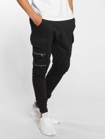Bangastic / Sweat Pant Zipper in black - 2XL