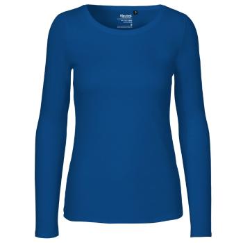 Neutral Dámske tričko s dlhým rukávom z organickej Fairtrade bavlny - Kráľovská modrá | XL