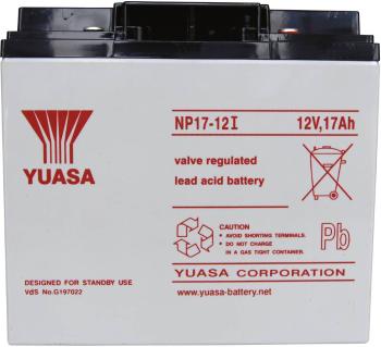 Yuasa NP17-12 NP17-12 olovený akumulátor 12 V 17 Ah olovený so skleneným rúnom (š x v x h) 181 x 167 x 76 mm skrutkované