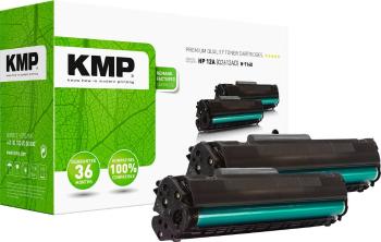 KMP H-T114D toner Dual náhradný Canon, HP HP 12A (Q2612A) čierna  kompatibilná sada 2 ks. tonera