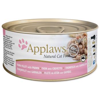 Konzerva APPLAWS Cat Tuna Fillet & Prawn 70 g