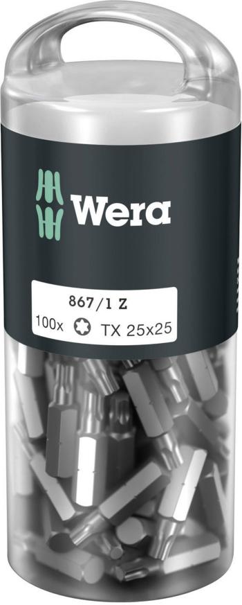 Wera 867/1 Z TORX® DIY 100 SiS 05072449001 bit Torx T 25 nástrojová ocel legované, vysoko pevné D 6.3 100 ks