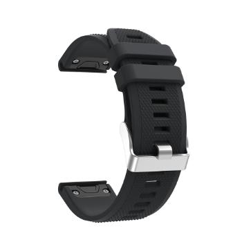 SILICONE Remienok Garmin Fenix 5 / 6 / 6 Pro čierny