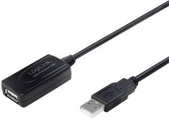 LogiLink #####USB-Kabel USB 2.0 #####USB-A Stecker, #####USB-A Buchse 10.00 m čierna