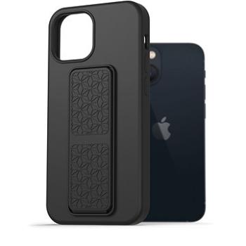 AlzaGuard Liquid Silicone Case with Stand pre iPhone 13 Mini čierny (AGD-PCSS0025B)
