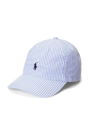 Detská bavlnená čiapka Polo Ralph Lauren vzorovaná