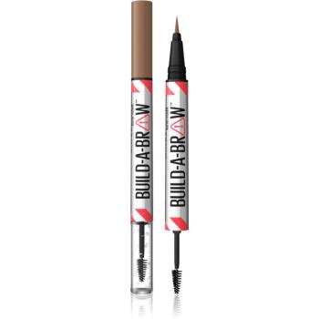 Maybelline Build-A-Brow obojstranná ceruzka na obočie pre fixáciu a tvar odtieň 255 Soft Brown 1 ks