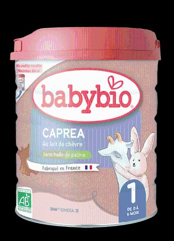 Babybio Počiatočné dojčenské kozie BIO mlieko Caprea 1, 800 g