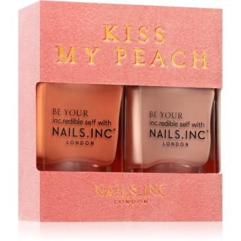 Nails Inc. Kiss my peach výhodné balenie (na nechty)