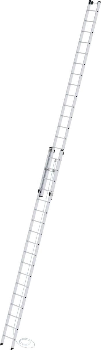 MUNK Günzburger Steigtechnik  21218 hliník výsuvný hliníkový rebrík s lanom  Max.prac. výška: 10.3 m