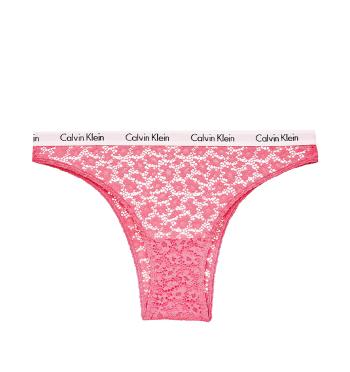 CALVIN KLEIN - carousel pink čipkované brazilky - special limited edition-XS