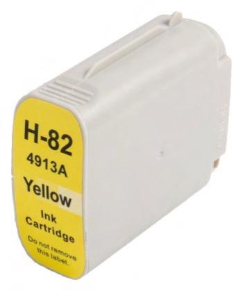 HP C4913AE - kompatibilná cartridge HP 82, žltá, 69ml
