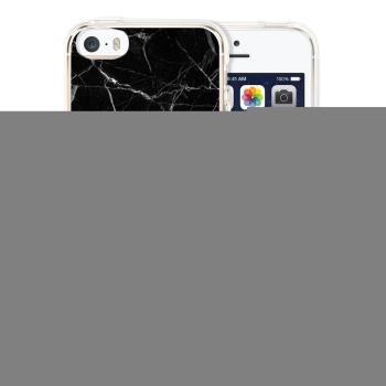 MY ART kryt Apple iPhone 5 / 5S / SE BLACK MARBLE (142)