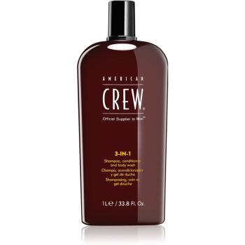 American Crew Hair & Body 3-IN-1 šampón, kondicionér a sprchový gél 3 v 1 pre mužov 1000 ml