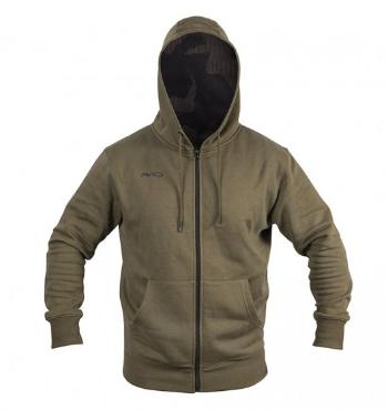 Avid carp mikina distortion zip hoodie - veľkosť m