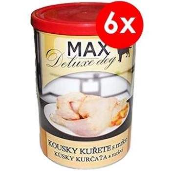 MAX deluxe kúsky kurčaťa s mrkvou 400 g, 6 ks (8594025082742)