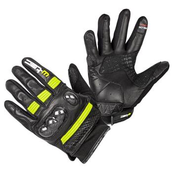 Moto rukavice W-TEC Rushin Farba Black-Fluo Yellow, Veľkosť S
