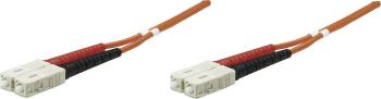 Intellinet 470032 optické vlákno LWL prepojovací kábel [1x zástrčka SC - 1x zástrčka SC] 50/125 µ Multimode OM2 5.00 m