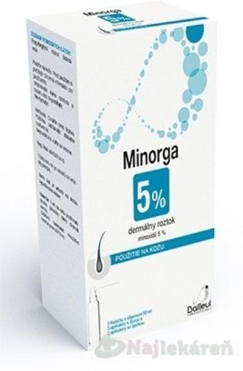 Minorga 5 % dermálny roztok 3x60ml