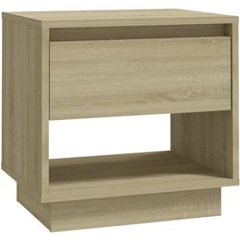 SHUMEE Nočný stolík dub sonoma 45 × 34 × 44 cm drevotrieska, 809518