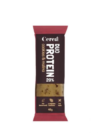 Proteínová tyčinka DUO Cookies & Malina CEREA 40 g