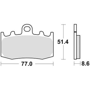 Braking brzdové doštičky (semi-metalická zmes SM1) (2 ks) M501 – 181 (M501-181)