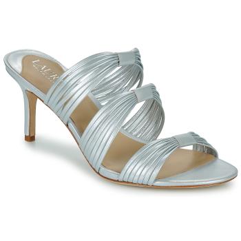 Lauren Ralph Lauren  LORRAINE-SANDALS-HEEL SANDAL  Šľapky Strieborná